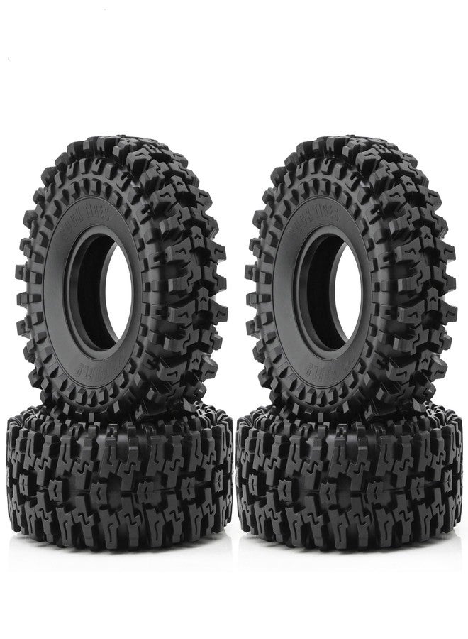 Chanmoo 1.9 RC Crawler Tires With Foam Insert 1/10 Soft Rubber Mud Grappler Wheels Tyres OD 4.72" For 1:10 Rock Crawler Car Traxxas TRX4 Axial SCX10 II RC4WD D90 TF2 Tamiya CC01 Gen8 1.9" Rims 4PCS - Image 1